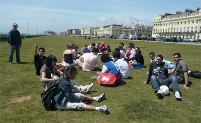 Lunch at the nearby seaside