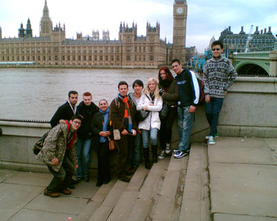 Walking tour of London with tutor, February 2007