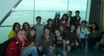 Group at Spinnaker Tower, Portsmouth, July 2008