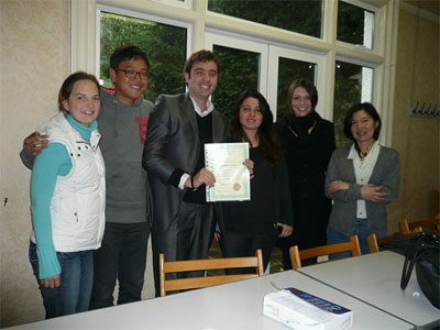 Serdar at end of course - October 2008